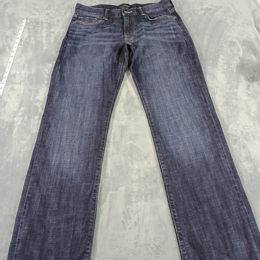 Lucky Brand 361 Vintage Straight Jeans Dark Wash Stretch Denim 33x32.5